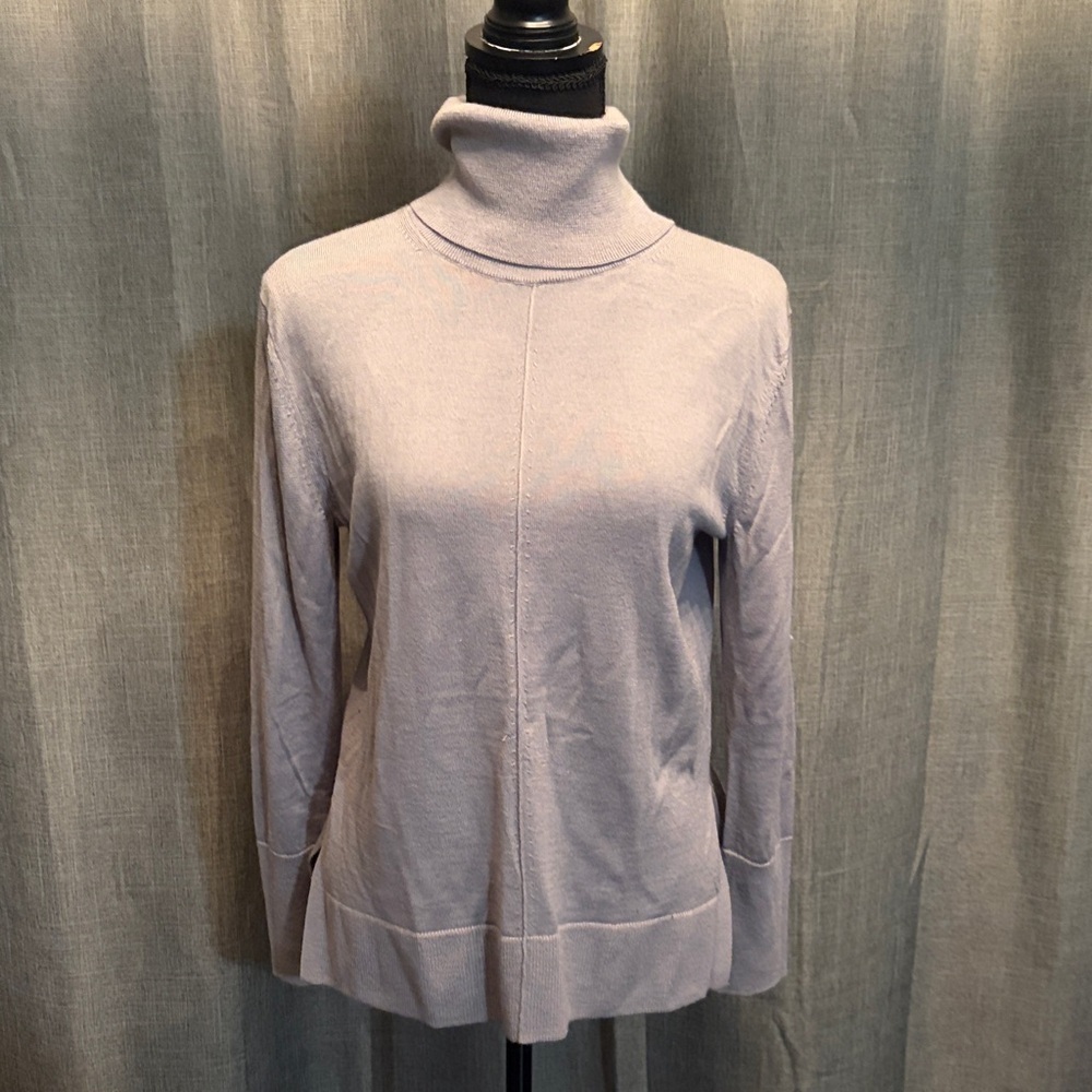 Banana Republic Light Lavender Turtleneck Sweater - Women's Cozy Knit